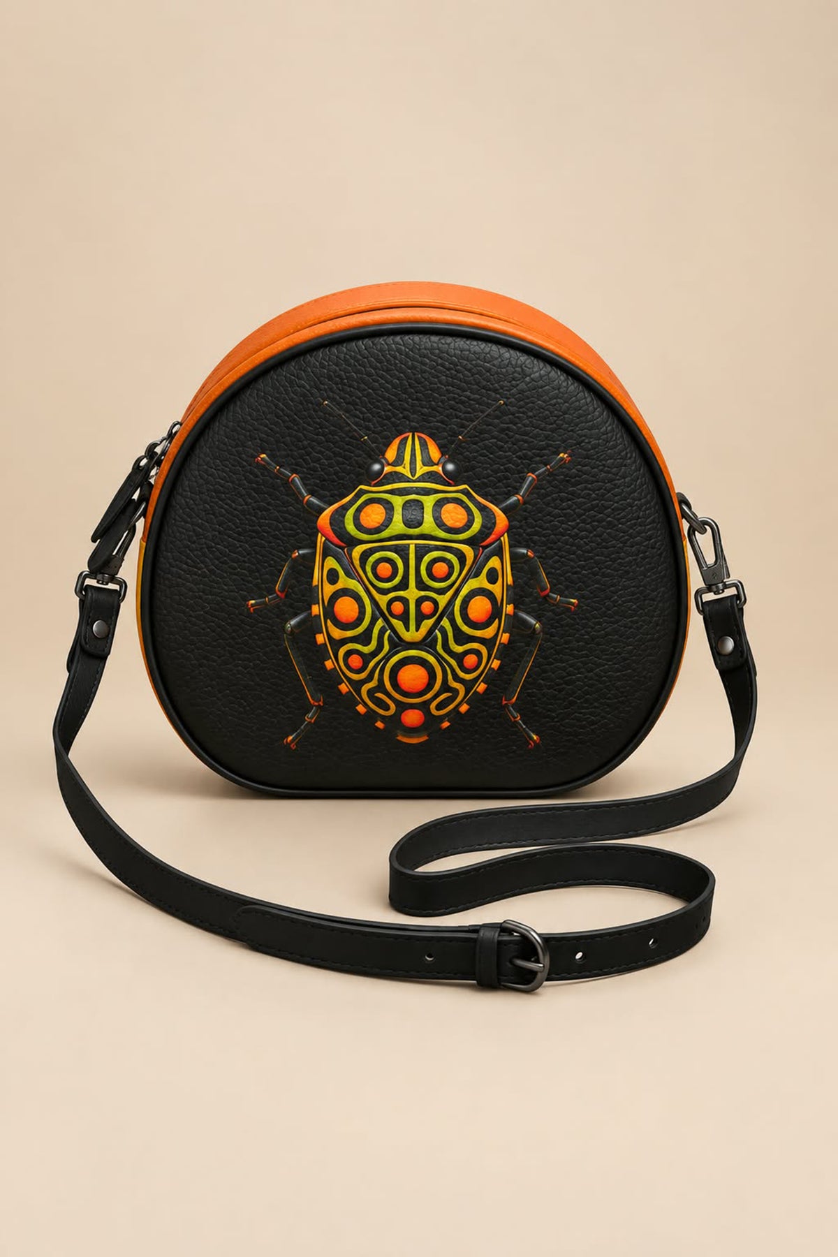 Sac à main Rond à bandoulière en cuir