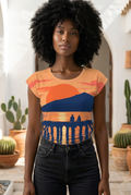 GRAND-CASE SUNSET — T-shirt femme