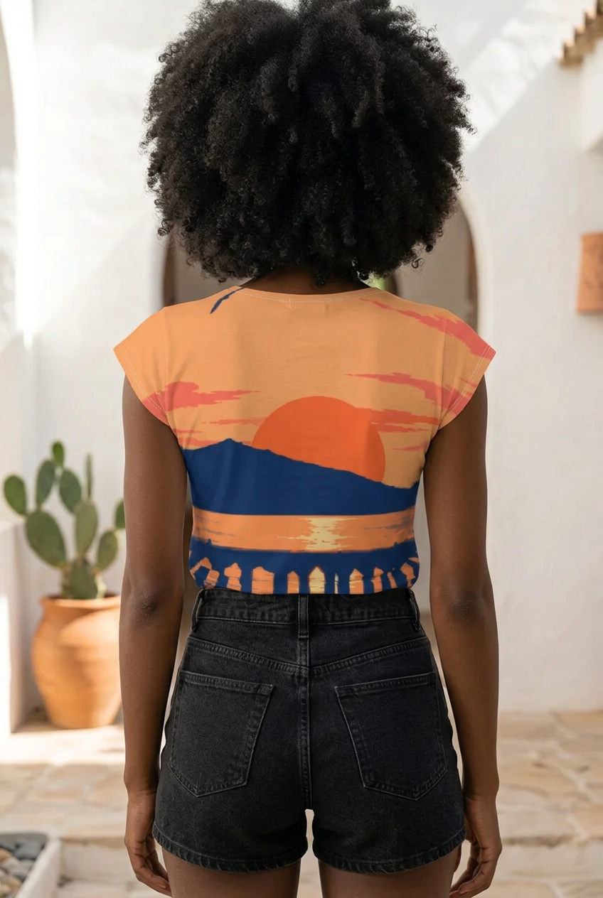 GRAND-CASE SUNSET — T-shirt femme