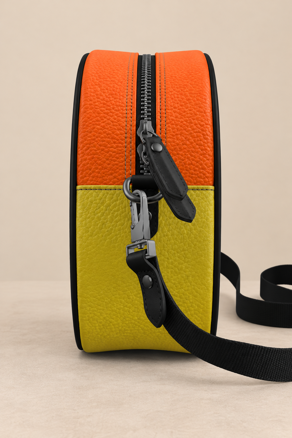 Sac à main Rond à bandoulière en cuir