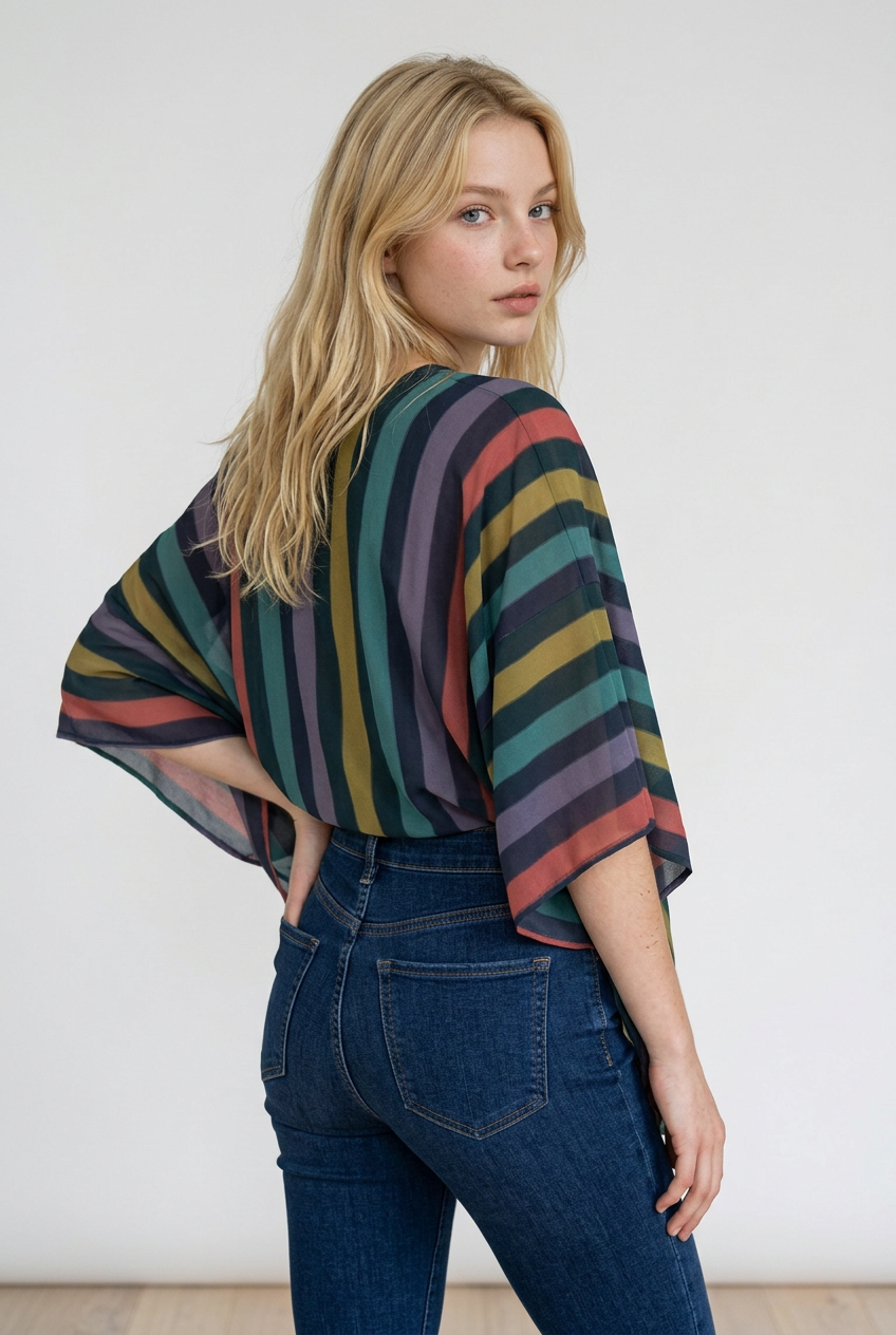Kaftan à rayures