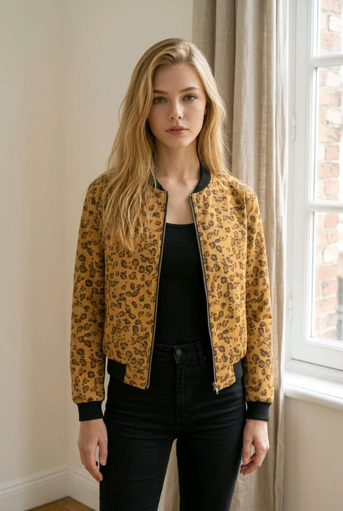 Blouson Bomber réversible en soie