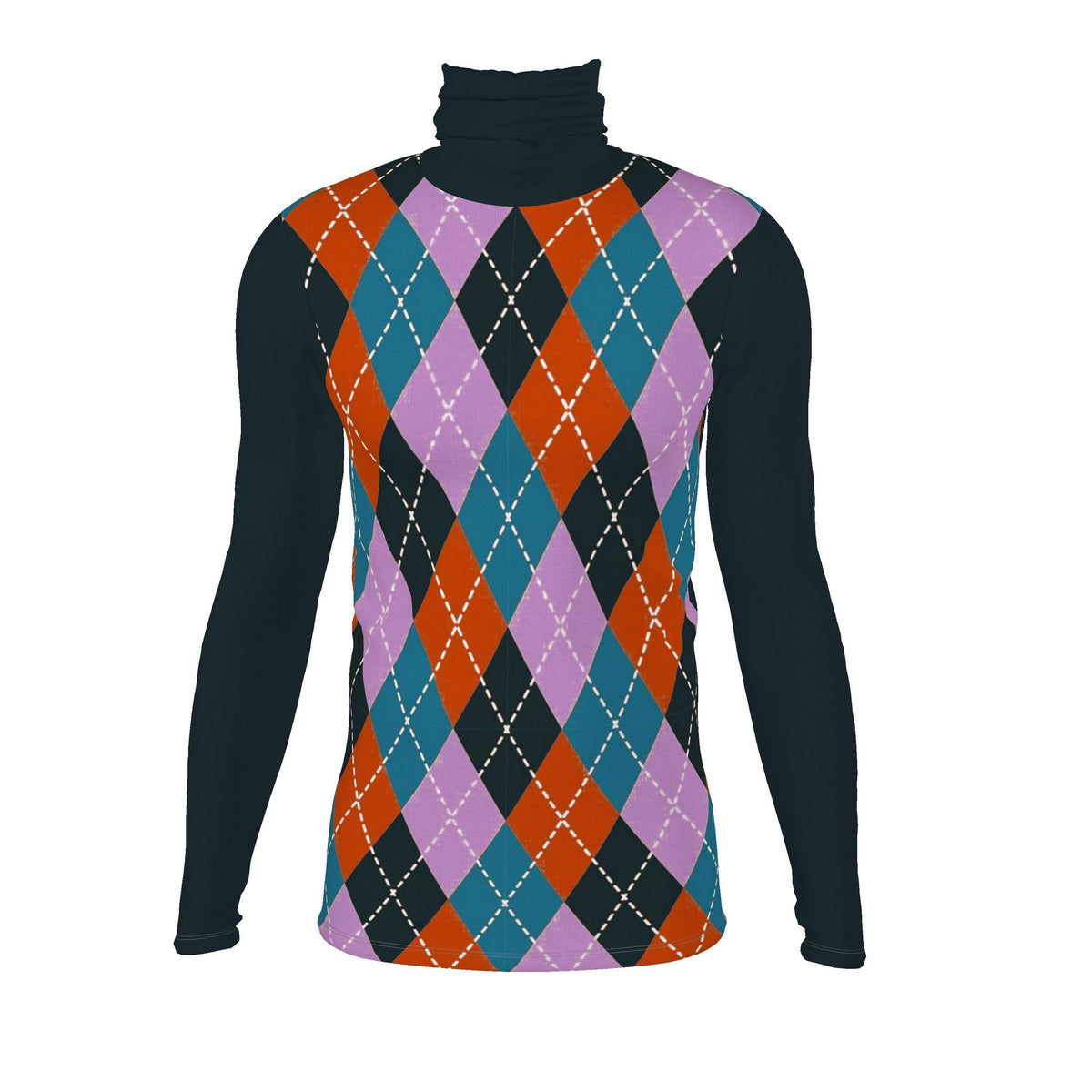 Mens slim fit roll neck