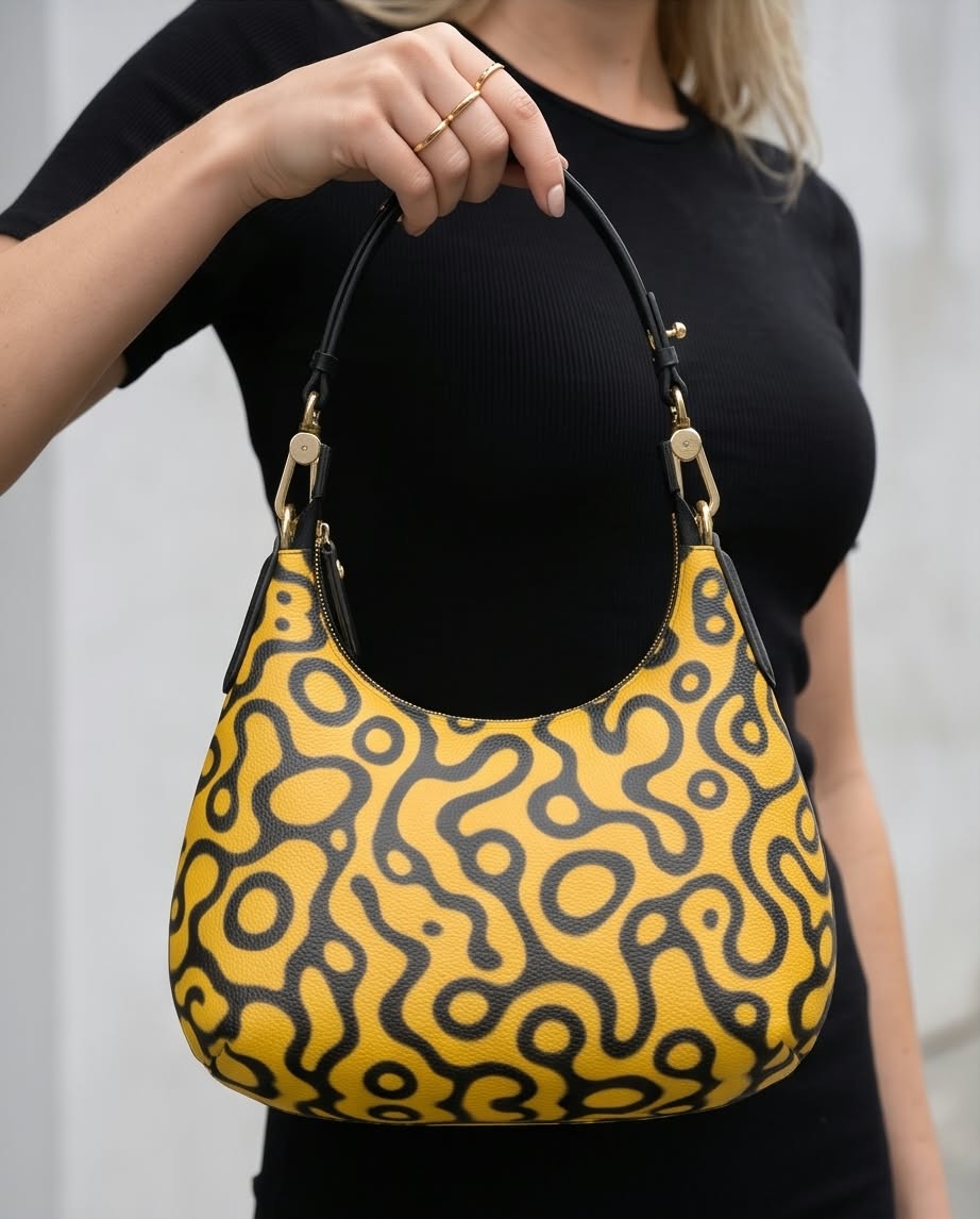 Sac à main Mini Curve en cuir