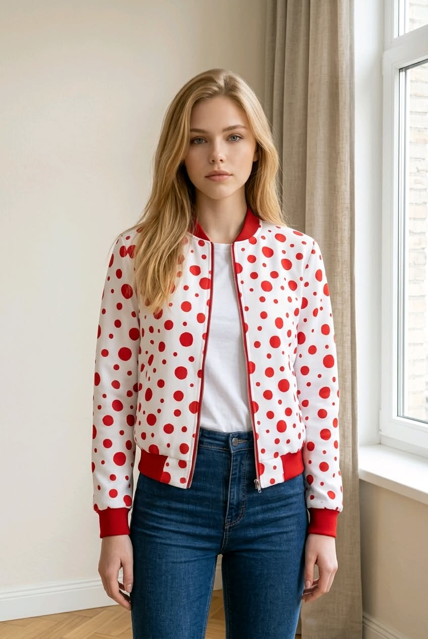 Blouson Bomber réversible en soie