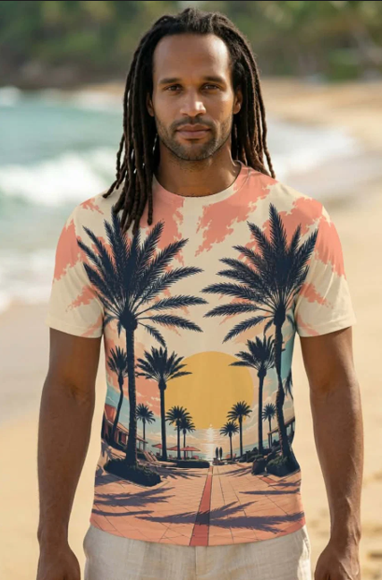 DAWN BEACH SXM – T-shirt homme LOLU