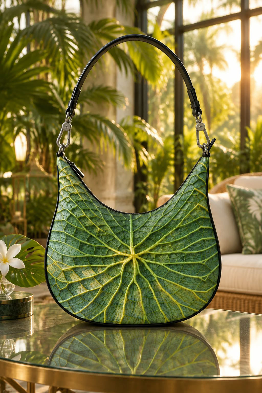 Sav à main Curve Hobo en cuir