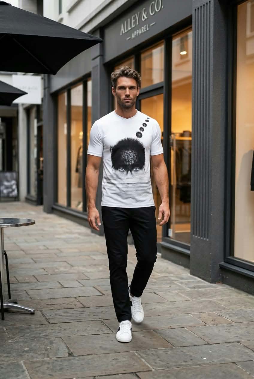 LOLU ECHO – T-shirt homme manches longues  Description :