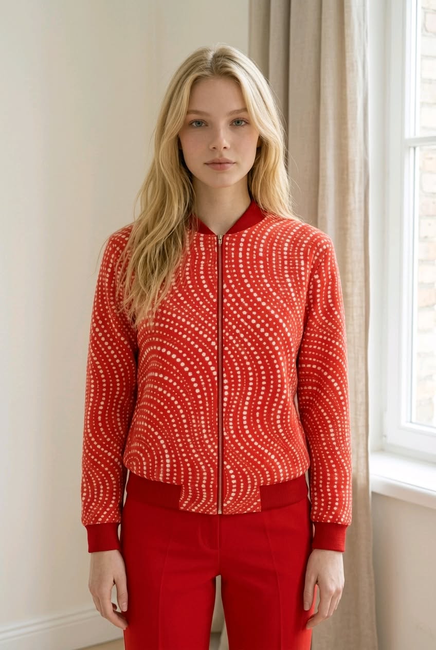 Blouson Bomber réversible en soie