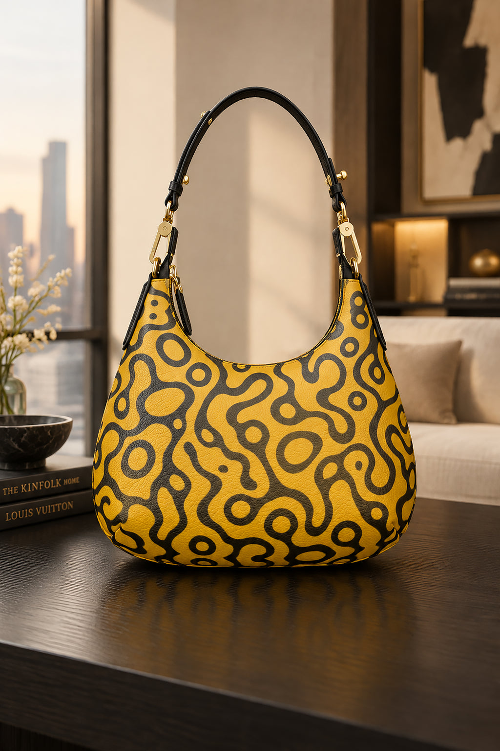 Sac à main Mini Curve en cuir